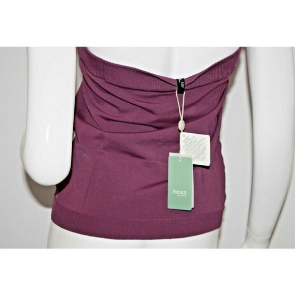 $140 HOSS Women's Intropia TUBE Shirt VIOLETA Button TOP ( L ) - Picture 2 of 2